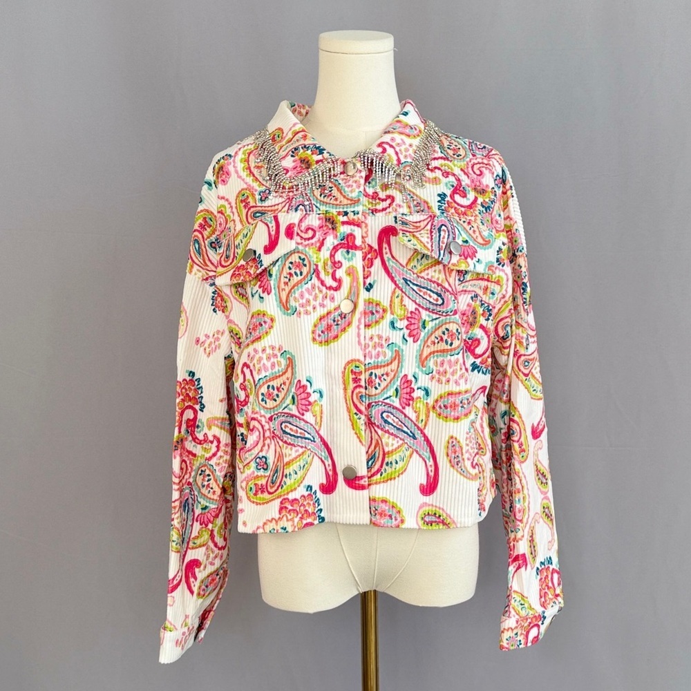 Colorful Paisley Button Down Shirt